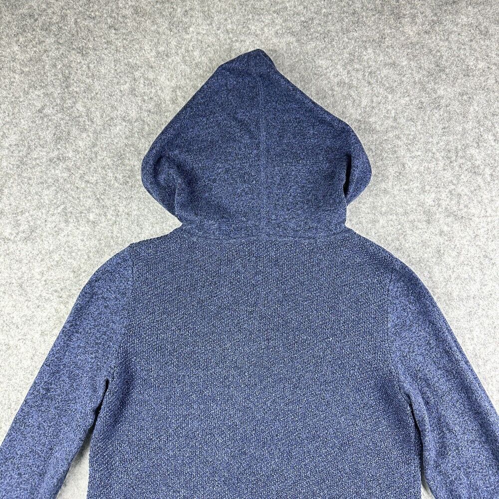 Akini Anthropologie Knit Hoodie Sweater Womens S Blue Yoga Gym Coastal Tunic - Picture 13 of 14